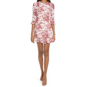 NWOT Reformation Doutzen Mini Floral Ruffle Dress